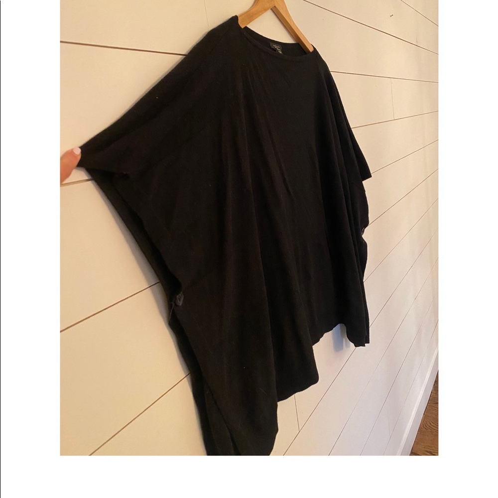 Ann Taylor Classy Black Poncho